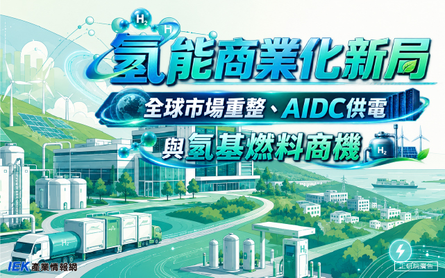 氫能商業化新局：全球市場重整、AIDC供電與氫基燃料商機線上研討會