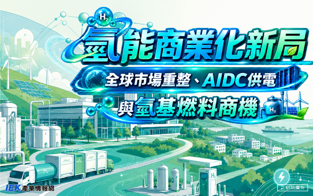 氫能商業化新局：全球市場重整、AIDC供電與氫基燃料商機線上研討會